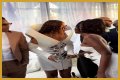Nigerian singer, Tems spotted at the star-studded Roc Nation pre-grammy brunch with Jay-Z and Beyonce (video)